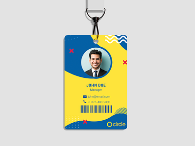 Modern Corporate ID Card Design (Practice Project) brand identity branding colorful id card company id template corporate id card corporate identity corporate identity design creative id design design employee badge employee id card graphic design id card design modern id design office id card professional id card staff badge workplace identity card