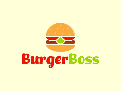 Burger Boss (Imaginary Brand Logo) brand identity branding burger brand burger logo burger restaurant cafe logo corporate identity creative logo design fast food logo flat logo food branding food logo graphic design logo mascot logo minimal logo modern logo restaurant branding snack logo
