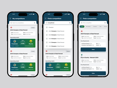 BowlsLink - Mobile App for Sports Match app design app interface competition design interface mobile mobile app mobile app design mobile app ui product saas service sport app sport match startup ui ux wavespace web website