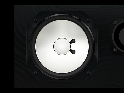Work-In-Progress Illustration cone dark mode design draw drawing grain graphic design illustration music outline realistic speaker wood yamaha