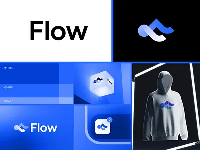 letter F flow modern logo design app logo brand identity branding creative logo flat flow illustration letter f logo logo design modern logo pront vector visual design