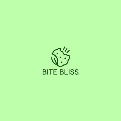 BITE BLISS: Minimal Line Art Logo with Cookie Icon brand identity branding design design logo flat graphic design illustration line line art logo logo design logos logotype minimal minimalist modern modern logo ui unique