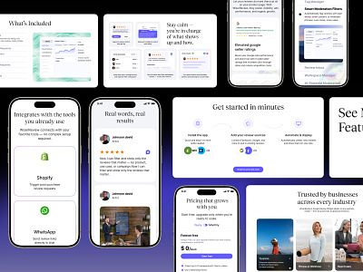 WiserReview Website Design app design branding graphic design illustration interaction landing landing page micro animation mobile saas saas website ui ui design user experience user in user interface ux website design