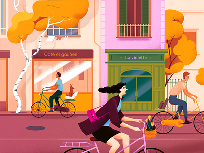 Paris agency art clean colors illustration illustrator project visual