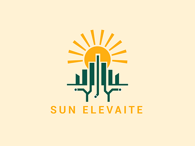 Sun Elevaite (Unused Proposal) brand identity branding bright logo clean logo corporate logo design energy logo futuristic logo geometric logo graphic design green tech logo innovation logo logo minimal logo modern logo smart city logo sun logo sunrise logo tech logo technology logo