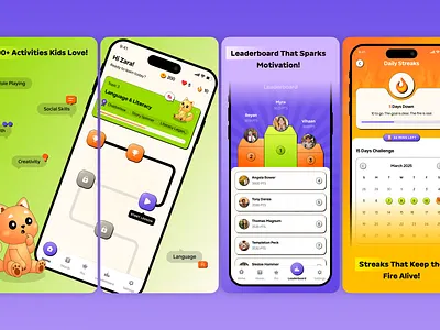 App Store Screenshots ✨ – Engaging Kids Learning App app design for app store app presentation design app preview design app screenshots for dribbble app screenshots mockup app store and google play design app store design app store listing design app store screenshots creative app store preview educational app screenshots figma design google play screenshots kids learning app ui mobile app screenshots mobile app ui showcase modern app screenshots play store preview design screenshot design for app ui design for app screenshots