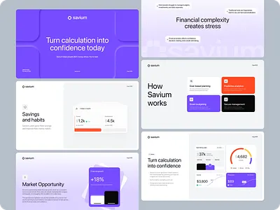 Pitch Deck for a Next-Generation Fintech Platform analytics finance fintech outcrowd pitch deck presentation saas statistic ui ux uxui web platform