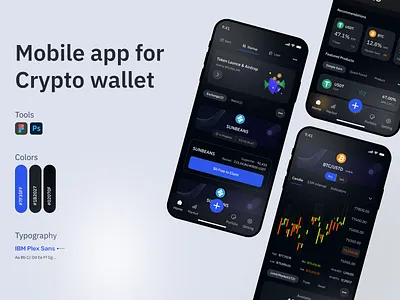 Crypto wallet trading page app design blockchain app crypto app crypto app design crypto banking crypto exchange crypto mobile crypto payments crypto trading dashboard crypto wallet crypto wallet app darkmood exchange app mobile app trading dashboard wallet app