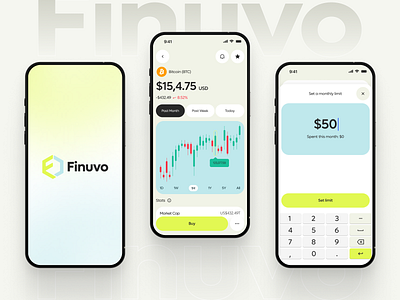Finuvo - Crypto App Design app design artxis banking clean crypto app cryptocurrency finance finance app ios app minimal product design send money trading ui design wallet app