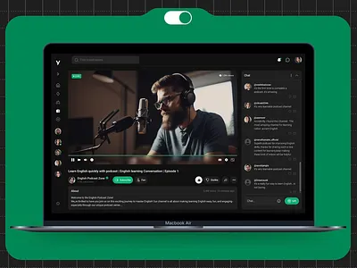 Streaming Web Platform Redesign dark theme dashboard dashboard design design homepage landing landing page modern design platform streaming streaming platform ui ux web web design web design concept web ui website website design wen design template
