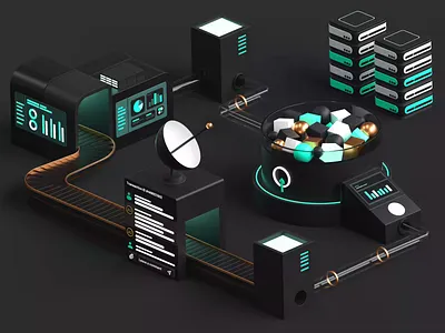 3D Animation for Uplinq.com 3d 3d animation 3d art 3d design 3d tech 3dart animation branding c4d cinema4d design illustration isometric