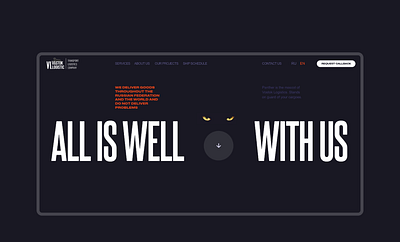 Website for prominent logistics company design ui ux