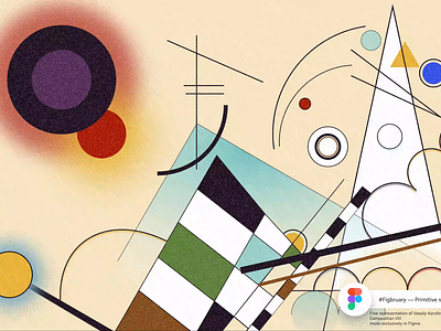 Primitive Shapes — Figbruary animation circle figbruary 2023 figma figrburary graphic design ill illustration kandinsky primitive shapes round square vector