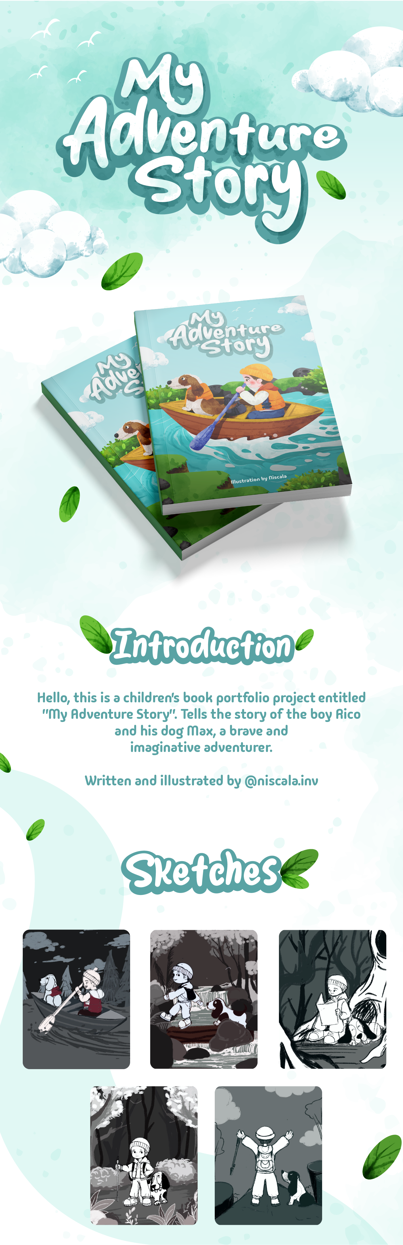 My Adventure Story adventure story child children book cute character design illustration story book