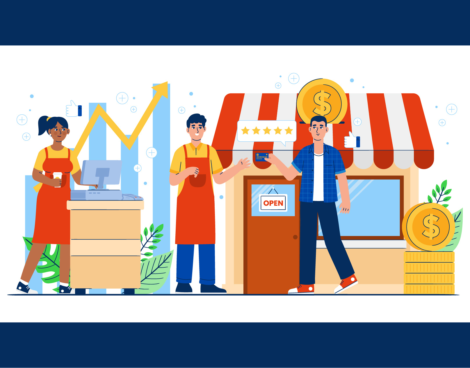 Social Proof & Business Credit Card Illustration Series finance illustration vector