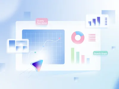 Data Dashboard Design 2d cloud dashboard dashboard ui explainer video glass morphing graphic design illustration new style styleframe ui ux