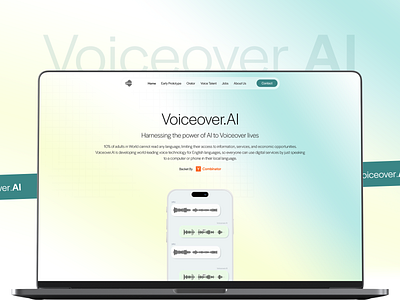 AI UX/UI Expert — Voiceover.AI Web Design ai agent design ai agent uxui desin ai design ai landing page ai uiux design branding checkout page dashboard design designkast illustration landing page saas saas design saas ui saas uiux saas ux uiux design ux uxui