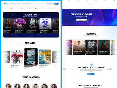 🎟️ MyTick booking app booking website branding concert website design event app design event website design figma web design landing page design music app design music landing page product design ticket booking app ui ui design uiux ux web design website design
