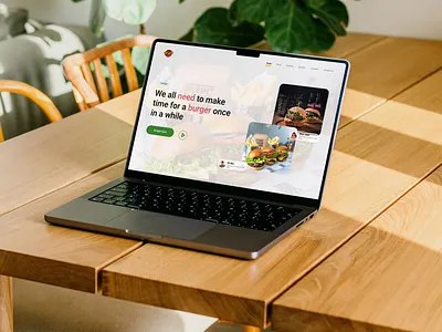 Burger Website Landing Page Design