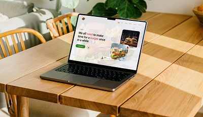 Burger Website Landing Page Design
