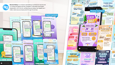 Instagram Feed Design for Resume Galaxy brandidentity branding contentdesign feedinstagram graphicdesign illustration instagramdesign mock up socialmediamarketing visualdesign