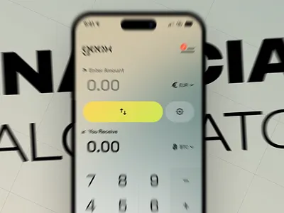 🚀 Financial Calculator app btc calculator design exchange financial fintech mobile motion graphics swap trend ui uidesign uiux usd