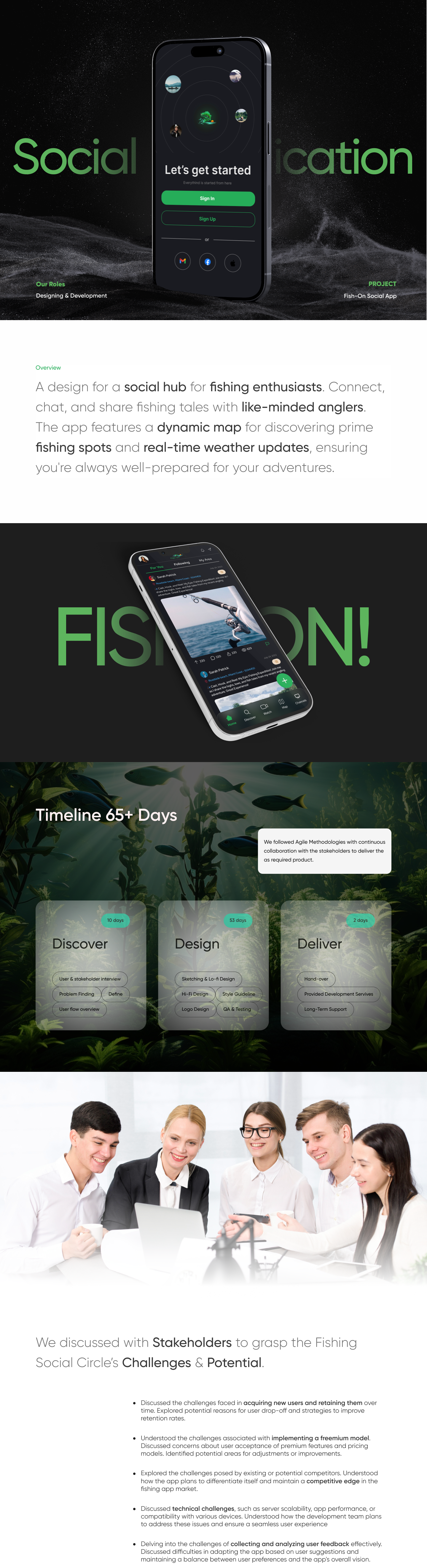 Fish-On! — Social Fishing App product design