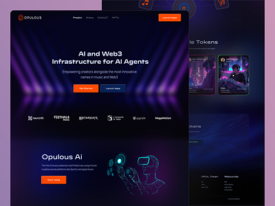 AI Blockchain Solutions Website ai platform ai service blockchain ai blockchain design blockchainui chain crypto cryptoanalytics cryptoux defiweb3 fintech design investment researchplatform trend web3design website design
