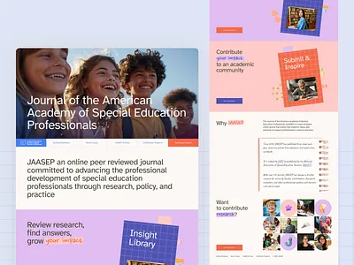 NASET - Platform for Special Education Teachers bold fonts bold typography brand identity desktop landing page education hero section kids landing page learning orange design purple design school special education special education platform special education teachers special learners special teachers teachers ui ux