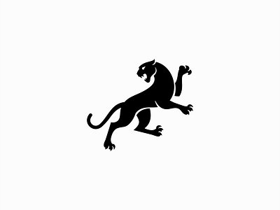Dynamic Black Panther Logo animal black bold branding design dynamic icon illustration logo mark nature panther security sports vector wildlife