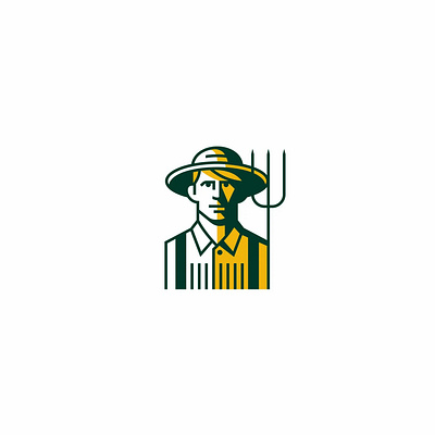 Farmer Logo branding graphic design illustration