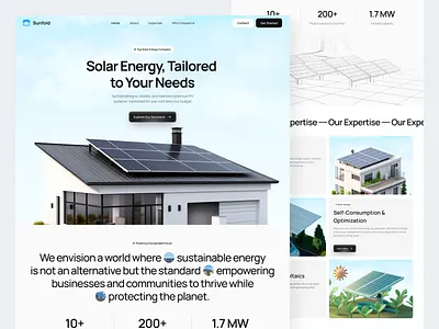 Sunfold - Solar Energy Landing Page eco friendly energy solution environment esg government green culture green energy landing page renewable energy smart city social solar electricity solar energy solar energy landing page solar panel solar power solar system sustainable energy turbin electricity ui