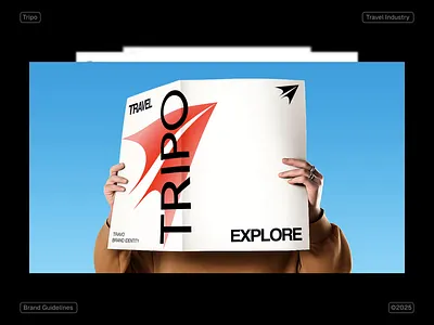 Tripo - Travel Brand Guidelines brand design brand guidelines brand identity branding branding design design flight logo logo logo design logo mark minimal online flight booking redesign startup travel brand identity travel logo tripo agency