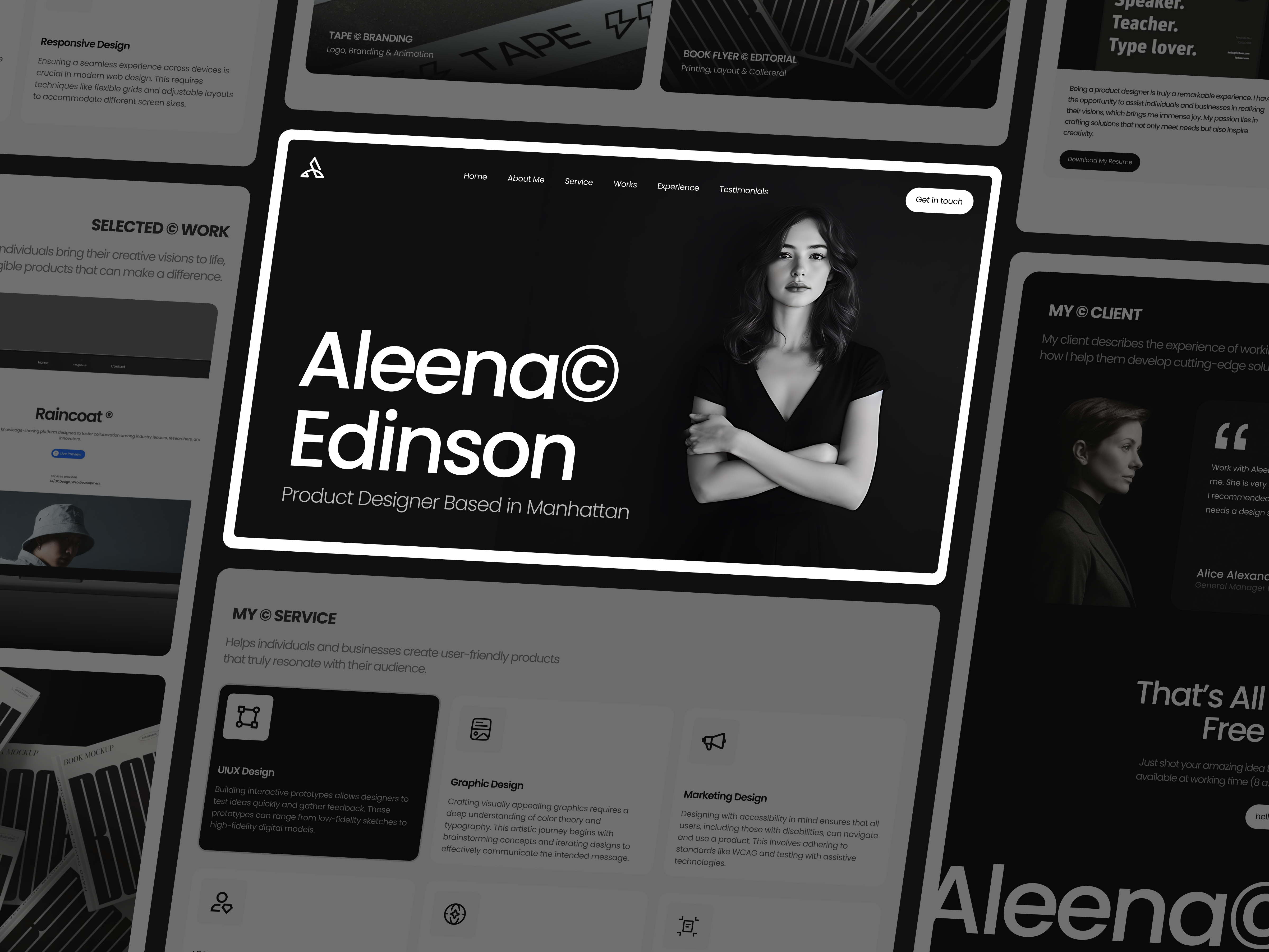 Example of Personal Website for Product Designer