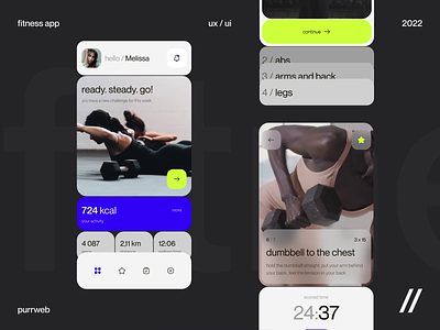 Workout Mobile IOS App android animation app app design app interaction dashboard design design ui interaction ios mobile mobile app mobile ui motion sport training ui uiux ux workout