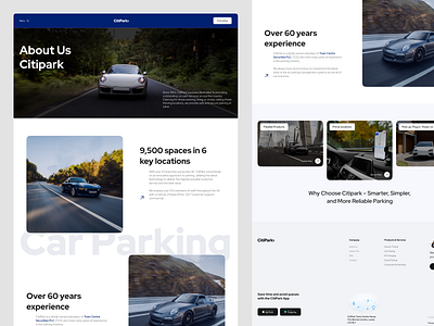 Car About Us Website about us ai car car car booking car buying selling website car landing page car parking car parking app car rental car website corporate ecommerce app landing page saas service app taxi ticket travel ui ux design website