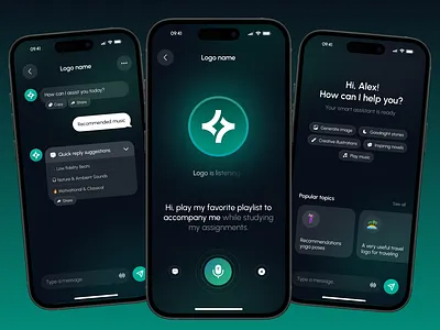 AI Voice Assistant Design ai voice assistant ai voice assistant app ai voice assistantdesign voice assistant app design