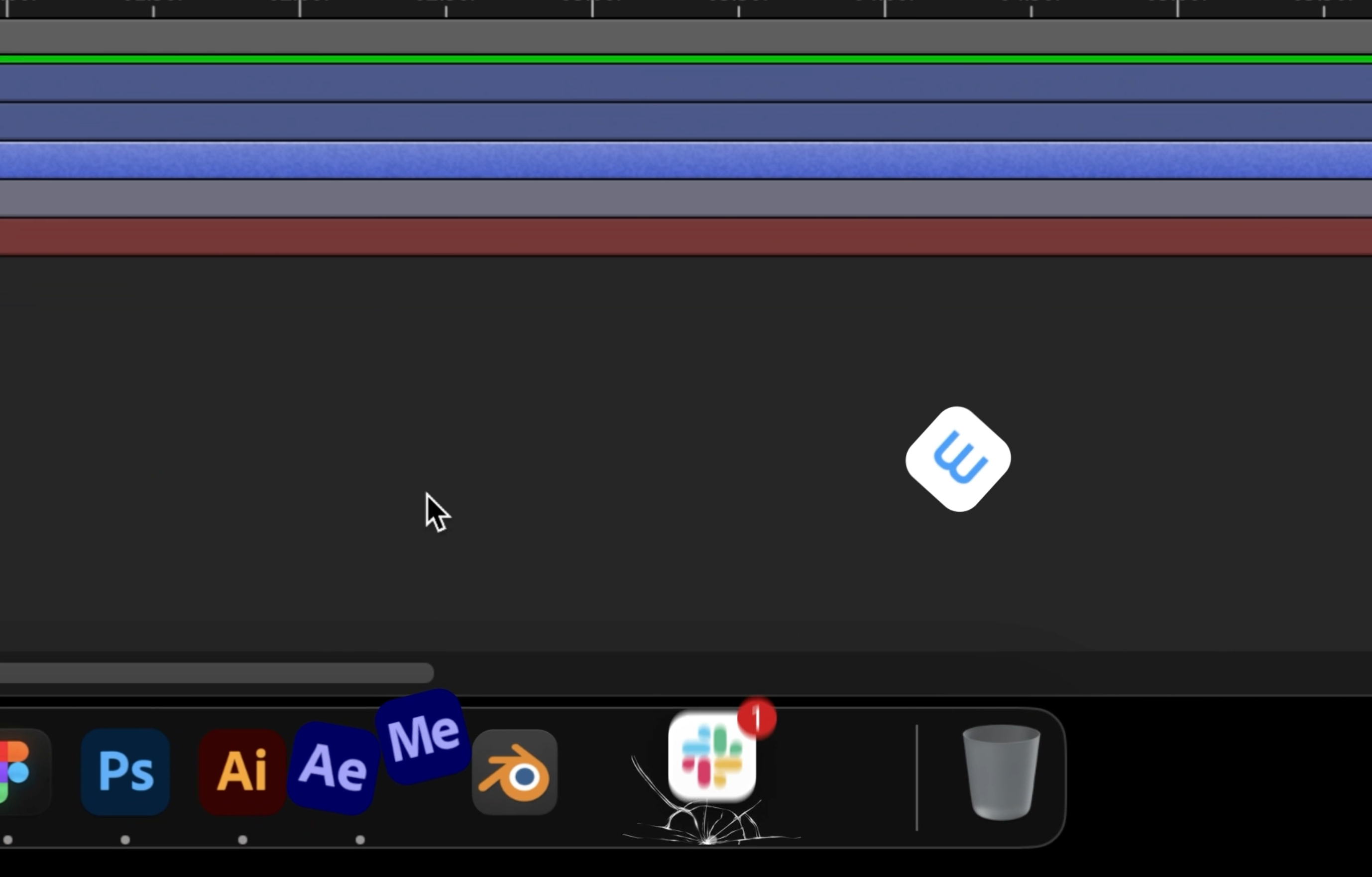Slack gone wild animation apple breaking glass liquid glass macbook macos messaging motion design motion graphics slack
