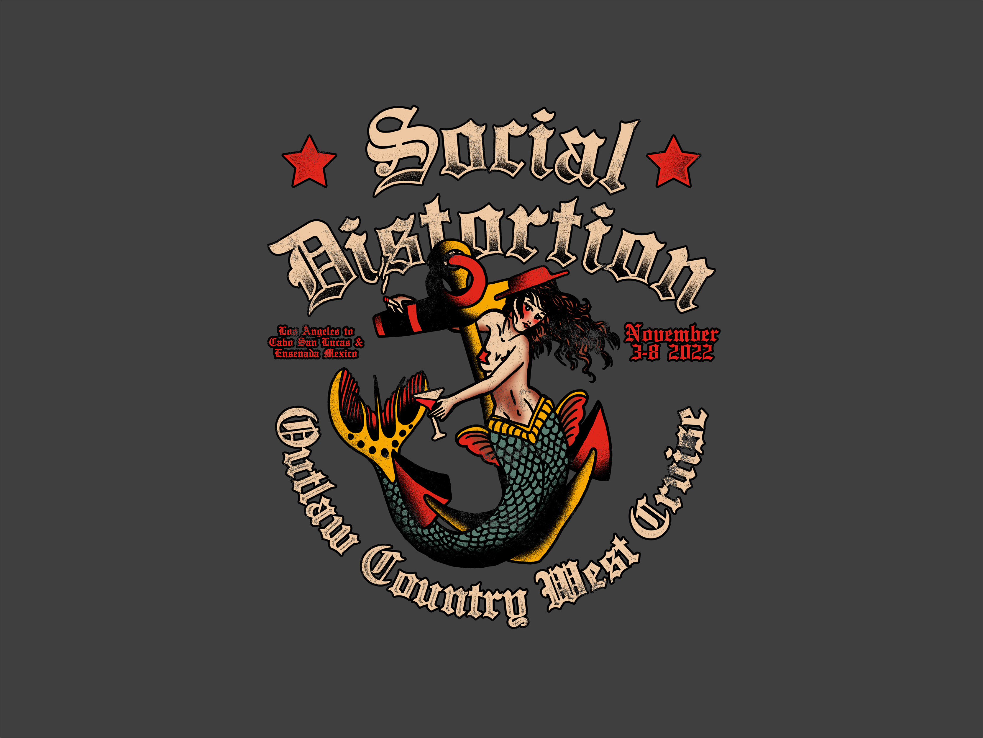 SOCIAL DISTORTION 12 シルクスクリーン　ポスター Social Distortion