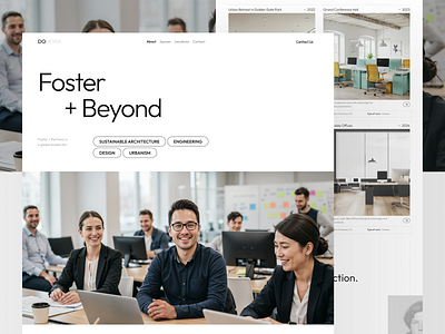Domora – Architecture Studio Landing Page agency agency landing page architect architect agency architect landing page architecture architecture agency company profile company profile website landing page landing page design ui uiux uiux design ux web web design website website design