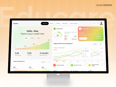 EduCare — EdTech Dashboard | SaaS App | Potential branding logo software