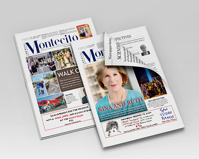 Editorial Design for Montecito Journal Media Group, LLC cover design editorial design graphic design layout design newspaper newspaper design print print design