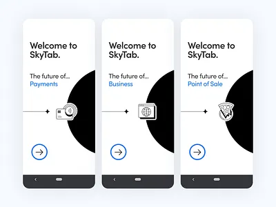 Mobile Onboarding Concept app branding design graphic design illustration typography ui ux vector