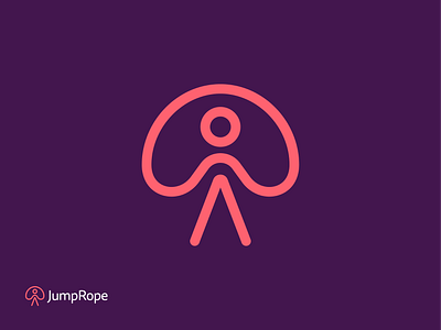 Jump Rope Symbol brand identity branding fitness center fitness startup gym branding health logo logo logodesign logodesigner mark meditation symbol wellness workout yoga