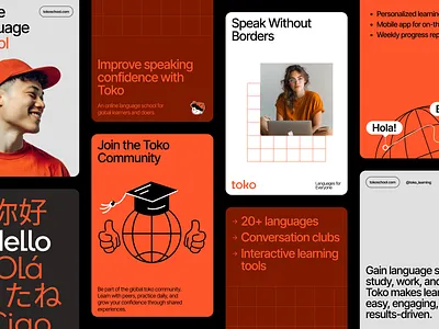 Toko Edtech Branding Case Study brand brand guidelines brand identity brand sign branding business design graphic design halo halo lab identity logo logo design logo designer logotype marketing packaging smm startup visual identity