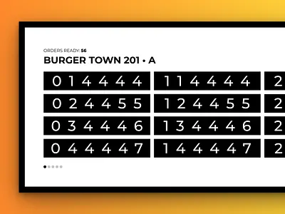 Order Status Board app design graphic design typography ux