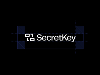 SecretKey Logo Design 1 10 binary logo brand design brand identity branding crypto logo finance logo fintech logo geometric logo investment logo key logo logo logomark minimalist logo startup logo tech logo technology logo visual identity