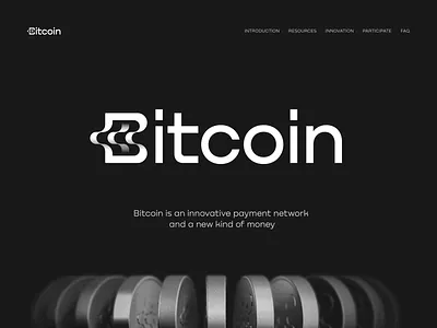 Bitcoin Logo and Hero Concept 3d bitcoin blockchain branding crypto gradient hero icon identity landing lepisov lettering logo motion page ui ux web3 webdesign website