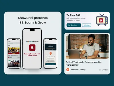 ShowReel design learning app mobile app ux
