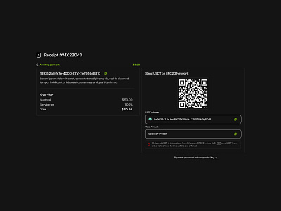 Web3 Payment Flow ⚡ - [1/5] blockchain checkout crypto dapp ethereum graphic design payment ui waller web3